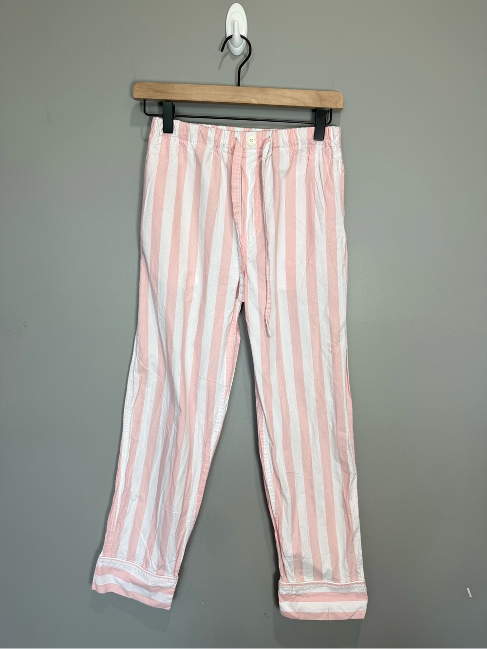 Serena & Lily Pink‎ Cabana Stripe Cotton Pajama Pants XS Portugal